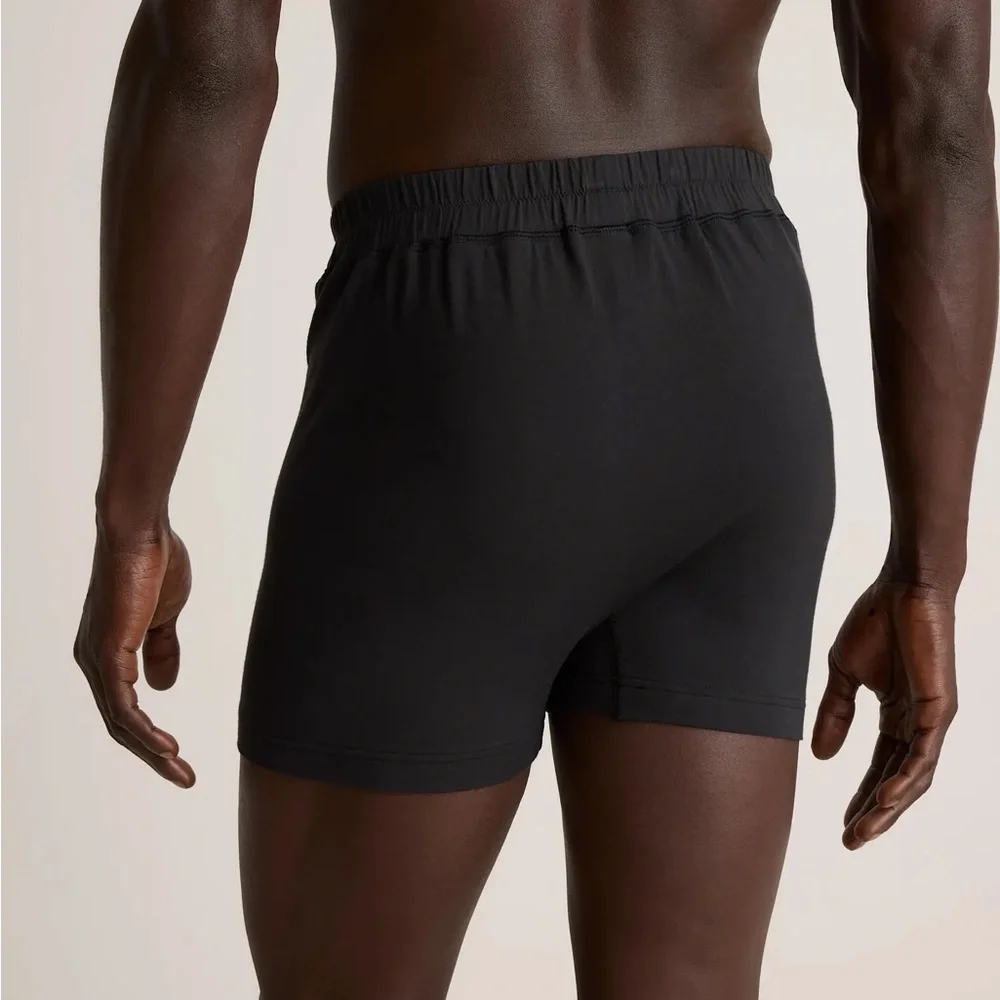 NWT Quince Men's Micromodal Stretch Boxer Brief Black Sz L (3 Pack)